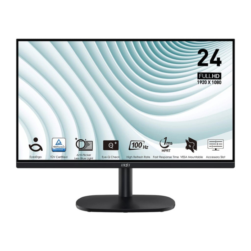 MSI PRO MP245V 23.8" FHD 1ms 100Hz Monitor - Black