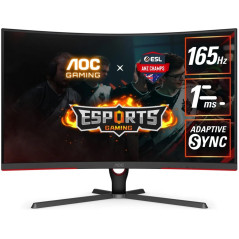 (Ex-Demo) AOC CQ32G3SE 31.5" 2K 1ms 165Hz FreeSync Premium Curved 1000R HDR Ready Monitor