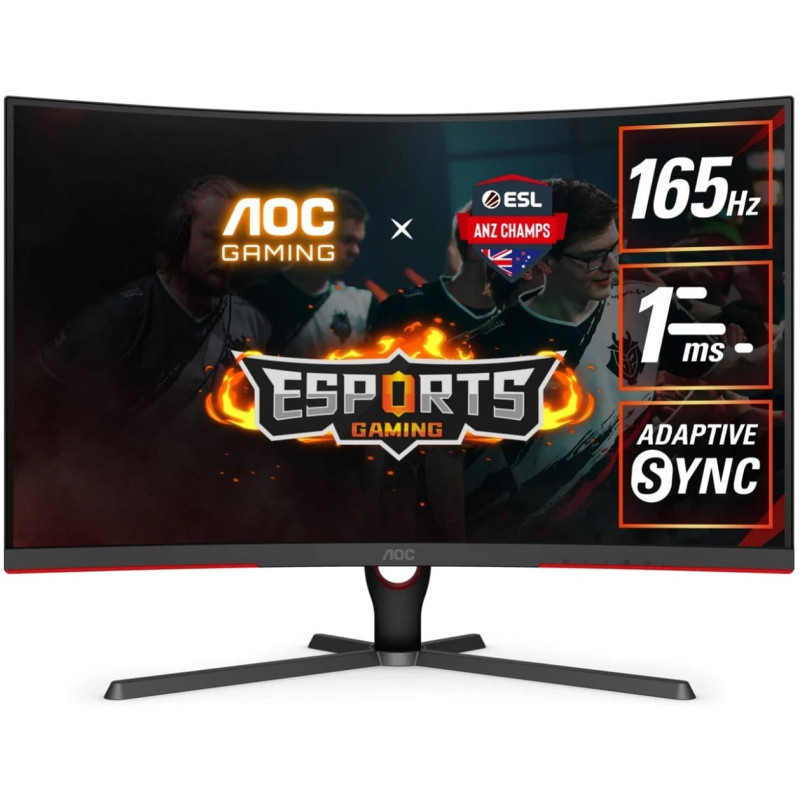 (Ex-Demo) AOC CQ32G3SE 31.5" 2K 1ms 165Hz FreeSync Premium Curved 1000R HDR Ready Monitor