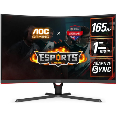 (Ex-Demo) AOC CQ32G3SE 31.5" 2K 1ms 165Hz FreeSync Premium Curved 1000R HDR Ready Monitor