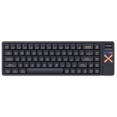 IQUNIX Magi65 Pro Low Profile Aluminum Wireless Shadow Black Mechanical Keyboard - Gold Red Switch