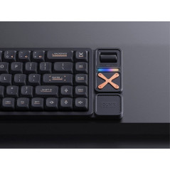 IQUNIX Magi65 Pro Low Profile Aluminum Wireless Shadow Black Mechanical Keyboard - Gold Red Switch