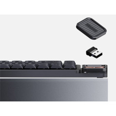 IQUNIX Magi65 Pro Low Profile Aluminum Wireless Shadow Black Mechanical Keyboard - Gold Red Switch