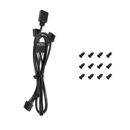 DeepCool FL12 3-in-1 ARGB Ring 120mm PWM Case Fan - Black 3-Pack