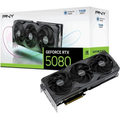 PNY GeForce  RTX 5080 16GB Triple Fan Graphics Card