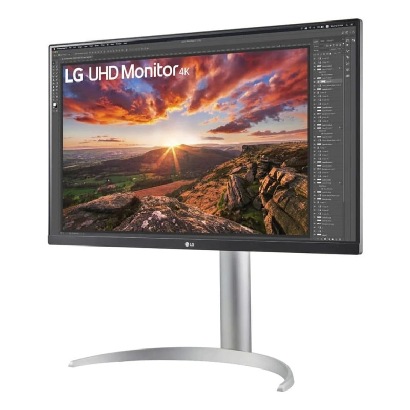 LG 27UP850K-W 27" 4K UHD IPS 90W Power Delivery Height Adjustable Monitor - White