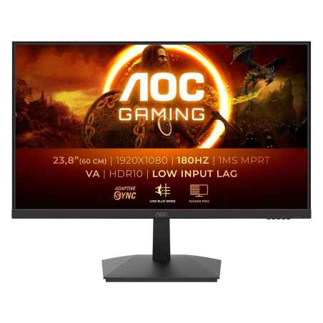 (Ex-Demo) AOC 23.8" FHD 1ms 180Hz HDR 10 Gaming Monitor
