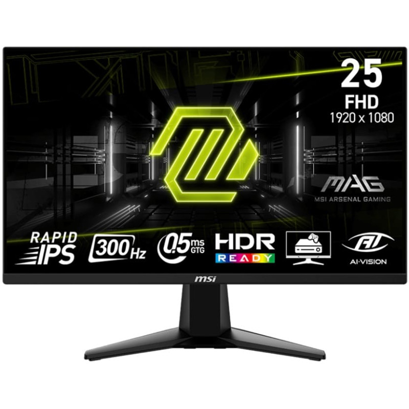 MSI MAG 255XF 24.5" FHD IPS 0.5ms 300Hz Frameless Design Monitor