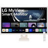 (Refurbished) LG 32SR50F-W 31.5" FHD IPS Smart Monitor with webOS - White