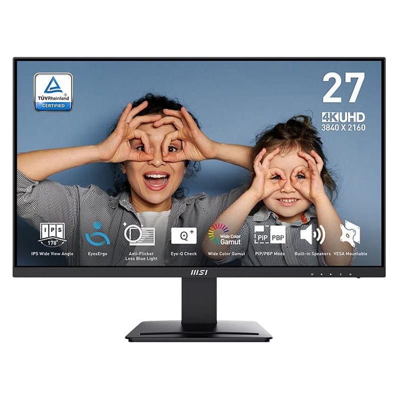 (Ex-Demo) MSI PRO MP273U 27" UHD IPS EyeSergo Business Monitor