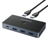 Simplecom 2-Way SuperSpeed USB Switch 4-Port Hub