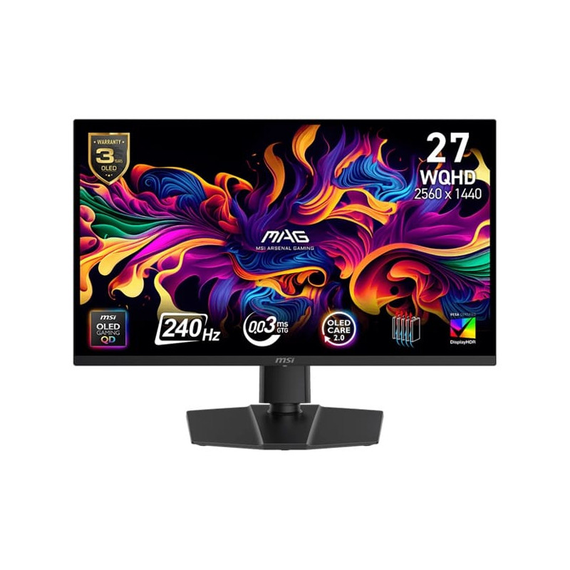 MSI MAG 273QP QD-OLED X24 26.5" WHQD 0.03ms 240Hz Monitor