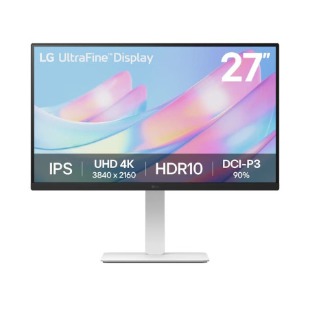 LG 27US550-W 27" 4K UHD IPS Height Adjustable Monitor - White