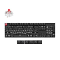 Keychron K10 V2 QMK Wireless Custom Mechanical White Backlight Keyboard - Super Red Switch