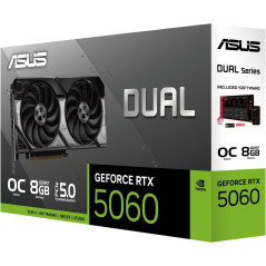 ASUS Dual GeForce RTX 5060 8GB GDDR7 OC Edition Graphics Card