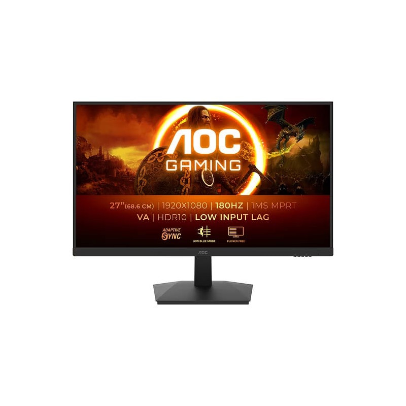 (Refurbished) AOC 27" FHD 1ms 180Hz Adaptive-Sync Gaming Monitor