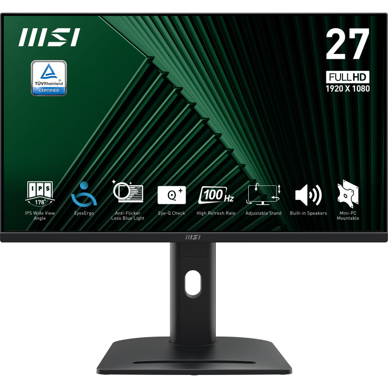 MSI Pro MP275PG 27" FHD IPS 1ms 100Hz Height Adjustable Monitor