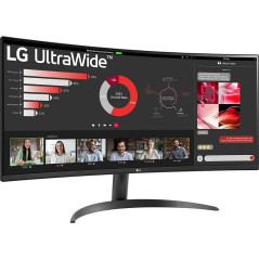 (Ex-Demo) LG 34WR50QK 34" WQHD Curved Ultrawide HDR10 100Hz Monitor