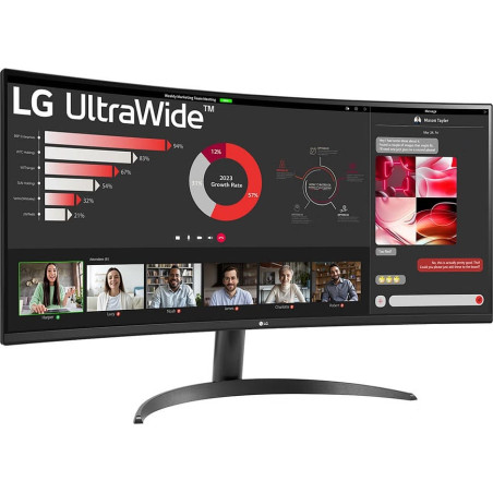 (Ex-Demo) LG 34WR50QK 34" WQHD Curved Ultrawide HDR10 100Hz Monitor