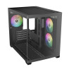 Gamdias AURA GC10M V2 Micro-ATX Tempered Glass Computer Case With 3 ARGB Fans