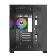 Gamdias AURA GC10M V2 Micro-ATX Tempered Glass Computer Case With 3 ARGB Fans