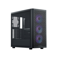 Cooler Master Elite 502 ATX ARGB Fan Tempered Glass Case - Black (Without Power Supply)