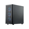 Cooler Master Elite 502 ATX ARGB Fan Tempered Glass Case - Black (Without Power Supply)