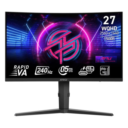 MSI MPG 275CQRXF 27" QHD 0.5ms 240Hz Curved Monitor