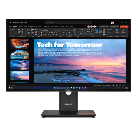 Lenovo T27QD-40 27" WLED IPS QHD Height Adjustable Monitor