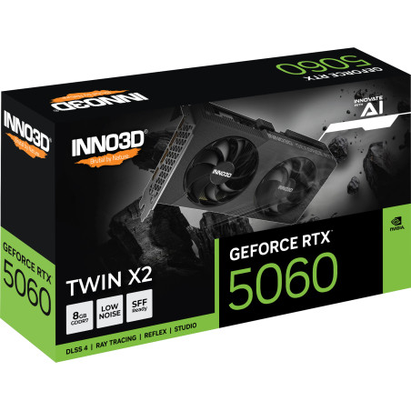 INNO3D nVidia GeForce RTX 5060 TWIN X2 8GB GDDR7 Graphics Card
