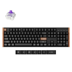 Keychron K10 HE Wireless Magnetic Switch Special Edition Black Custom Keyboard - Gateron Double-Rail Nebula Switch