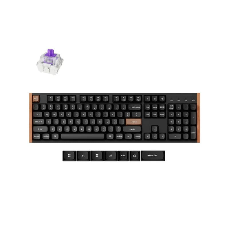 Keychron K10 HE Wireless Magnetic Switch Special Edition Black Custom Keyboard - Gateron Double-Rail Nebula Switch