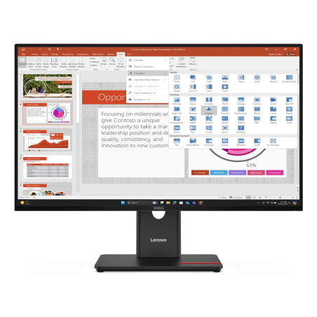 Lenovo T27-40 27" FHD WLED IPS Height Adjustable Monitor