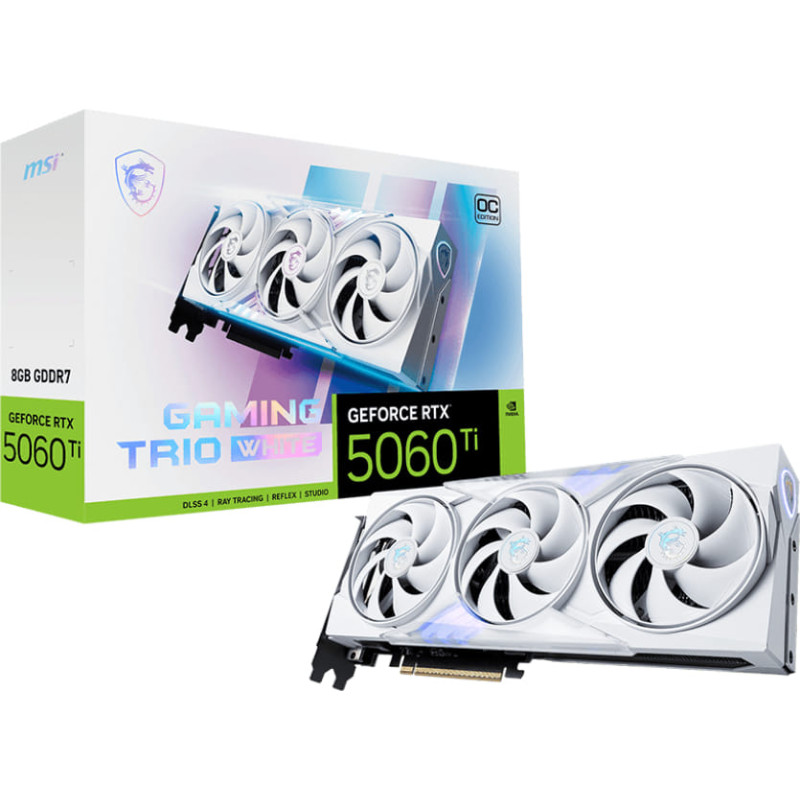 MSI GeForce RTX 5060 Ti 8G Gaming TRIO OC White Graphic Card