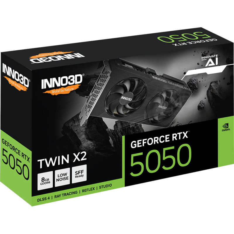 Inno3D GeForce RTX 5050 Twin X2 8GB GDDR6 Graphics Card