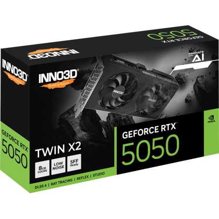 Inno3D GeForce RTX 5050 Twin X2 8GB GDDR6 Graphics Card