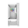 Cooler Master Elite 690 Tempered Glass And Wood Mid-Tower ATX Case - White