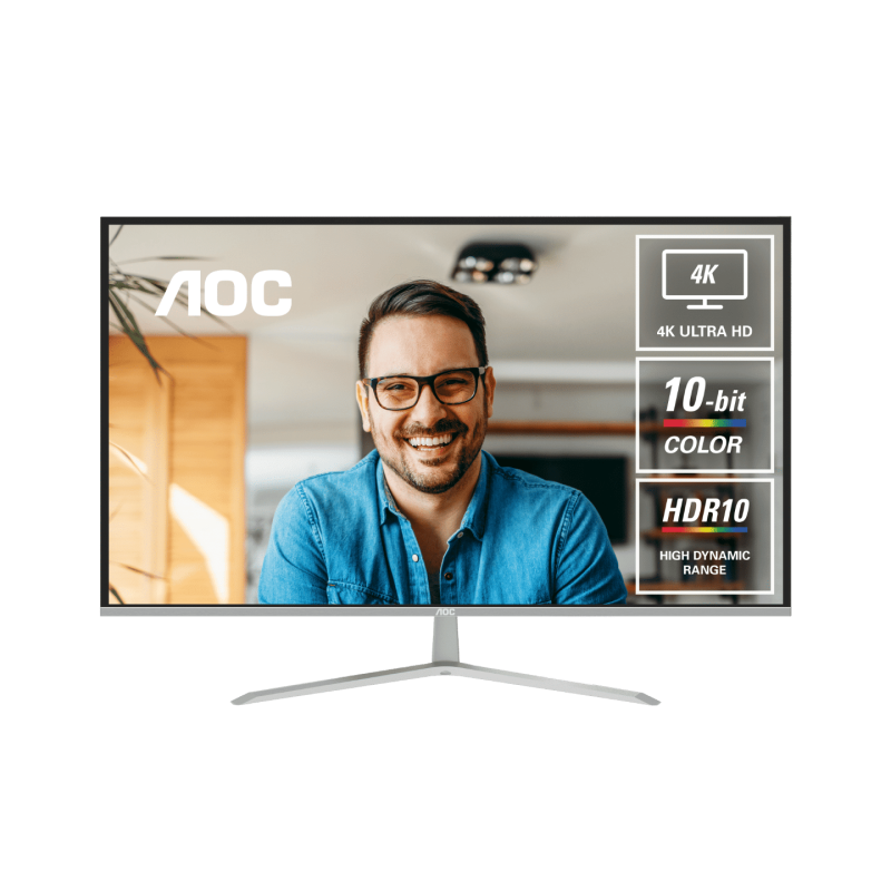AOC U32V11N 31.5" 4K UHD HDR10 Flicker-Free 10-Bit Monitor