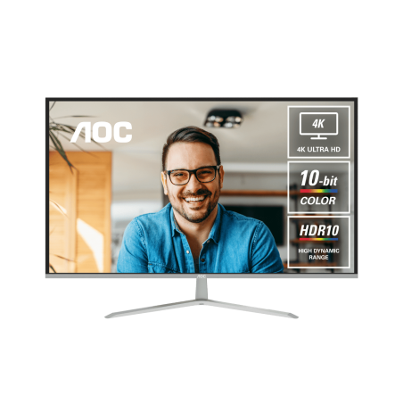 AOC U32V11N 31.5" 4K UHD HDR10 Flicker-Free 10-Bit Monitor