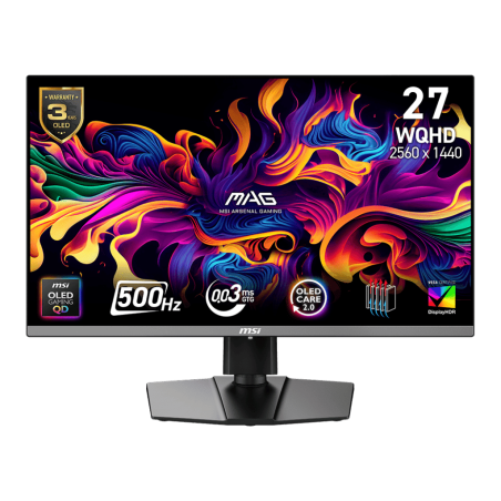 MSI MAG 272QP QD-OLED X50 26.5" QHD 0.03ms 500Hz Monitor