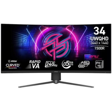MPG 346CQRF X24 34" UWQHD 0.5ms 240Hz Curved Mon