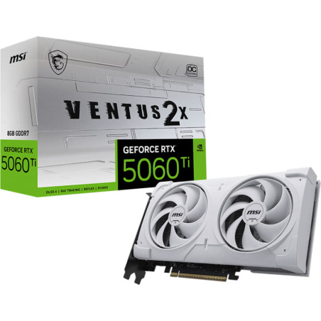 MSI GeForce RTX 5060 Ti 8G Ventus 2X OC White PLUS Graphic Card