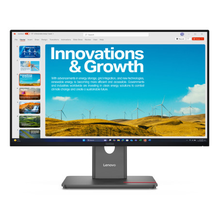 Lenovo P24QD-40 23.8" QHD IPS USB-C 120Hz Height Adjustable Monitor