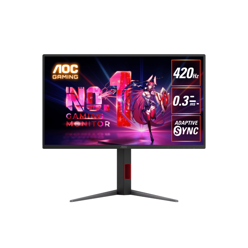 AOC 25G4K 24.5" FHD IPS 0.3ms 420Hz HDR400 Adaptive Sync Monitor