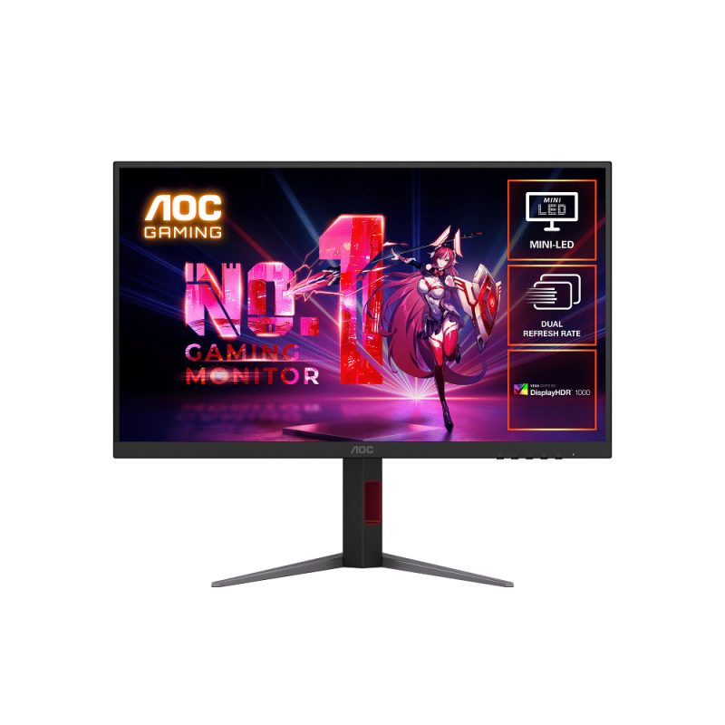 AOC U27G4XM 27" UHD 160Hz/FHD 320Hz Dual Mode 1ms HDR1000 Fast IPS Gaming Mini-LED Monitor