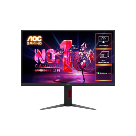 AOC U27G4XM 27" UHD 160Hz/FHD 320Hz Dual Mode 1ms HDR1000 Fast IPS Gaming Mini-LED Monitor