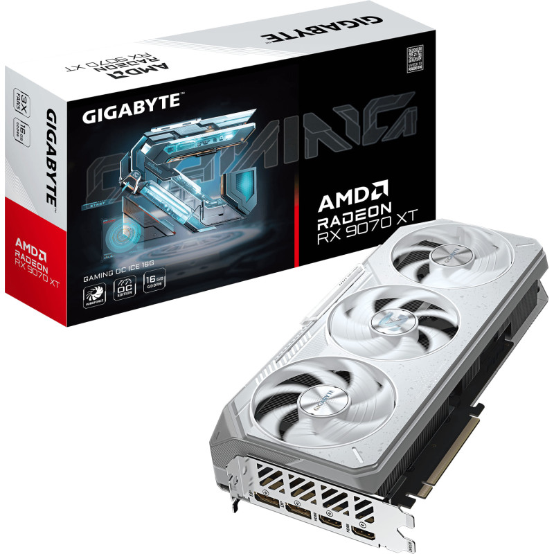 Gigabyte Radeon RX 9070 XT Gaming OC ICE 16G Graphic Card
