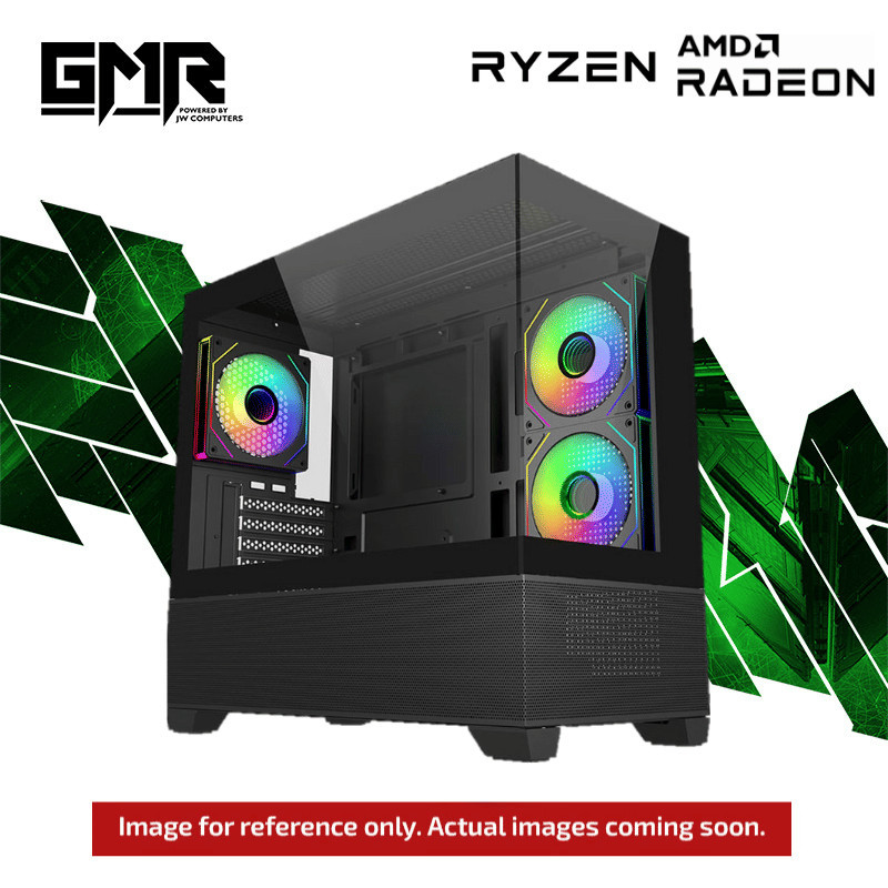 GMR Javelin 9060XT Gaming PC - (Ryzen 5 7600 | 16GB RAM | RX 9060 XT 8G | 500GB NVMe SSD | 650W Gold | Windows 11)