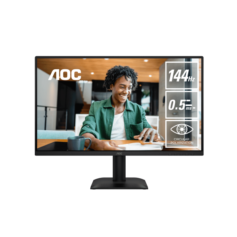 AOC 24E40L 23.8" FHD IPS 0.5ms 144Hz Circular Polarized Business Monitor