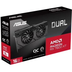 (Ex-Demo) Asus Dual Radeon RX 7800 XT OC Edition 16GB GDDR6 Graphic Card